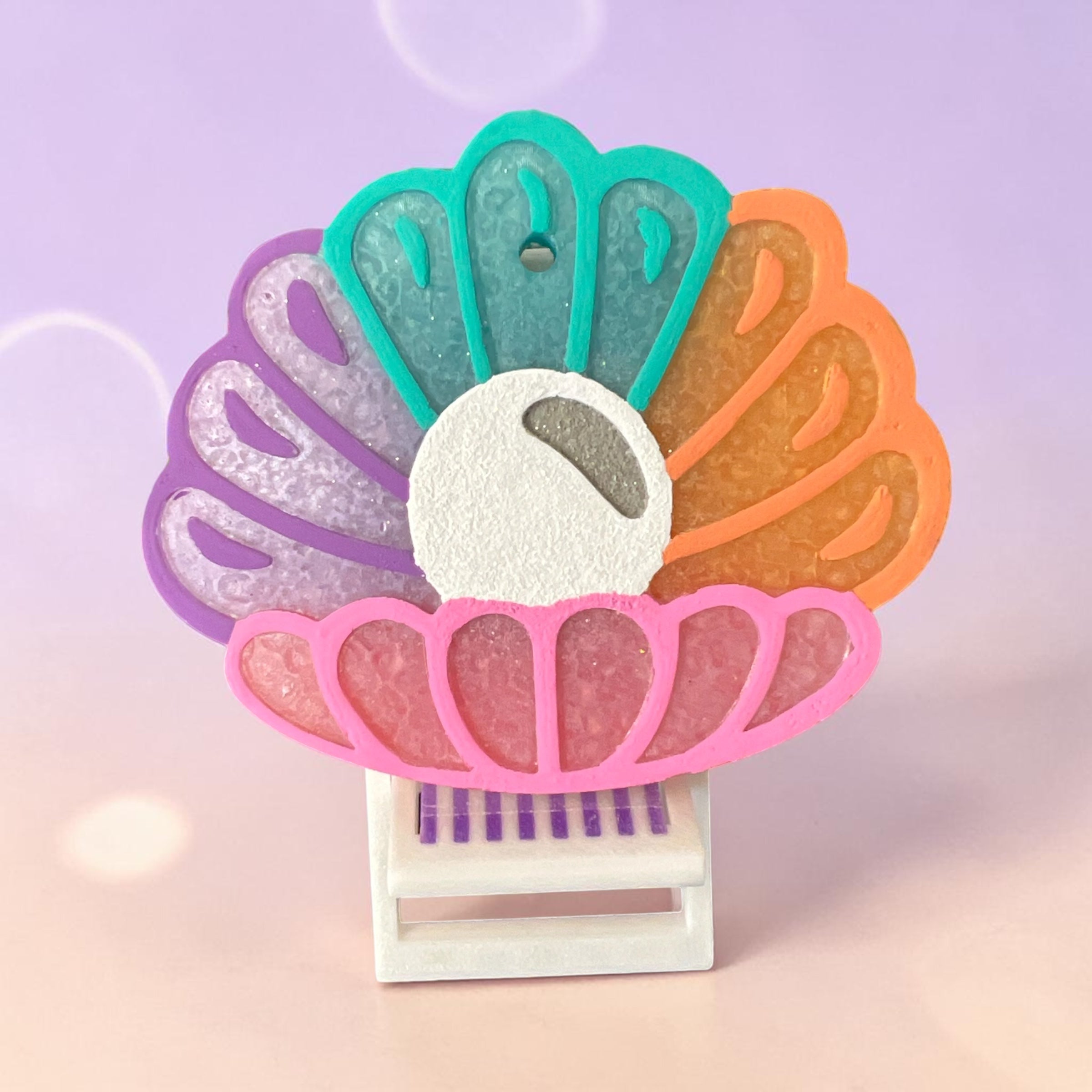 Bug & Bean Freshies Beach Chair Freshie Stand with colorful, portable display stand for hanging freshie air fresheners.