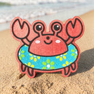 Colorful crab-shaped air freshie from Bug & Bean Freshies, featuring a vibrant design and fresh scent.
