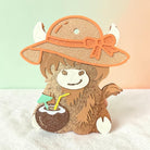 Cabana Cow Freshie air freshener by Bug & Bean Freshies, featuring a cute cow design and tropical scent in a compact shape.