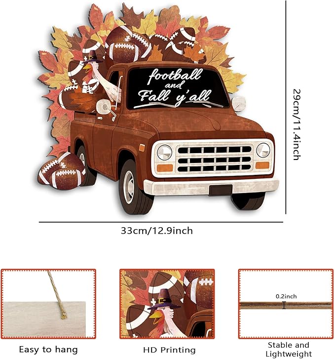 CozyNest Decor fall pumpkin welcome sign with autumn-themed wood hanging decoration for porch or wall decor, rustic Thanksgiving style.
