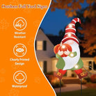 CozyNest Decor Wonder Garden 3-piece fall gnome yard signs with LED lights, pumpkins, and autumn harvest decorations for outdoor lawn and porch.