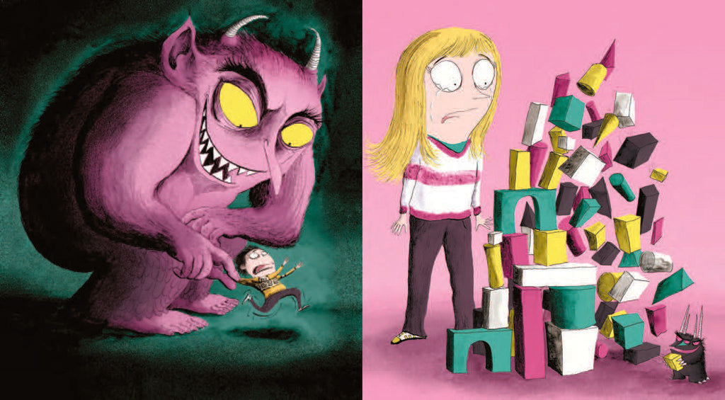 Interior page of the hardcover "How to Knock Out Nightmares" book by Insight Editions, featuring illustrations and text.