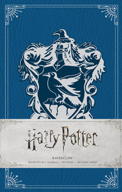 Hardcover Ravenclaw Harry Potter journal with ruled pages and a detailed Ravenclaw crest cover by Insight Editions.