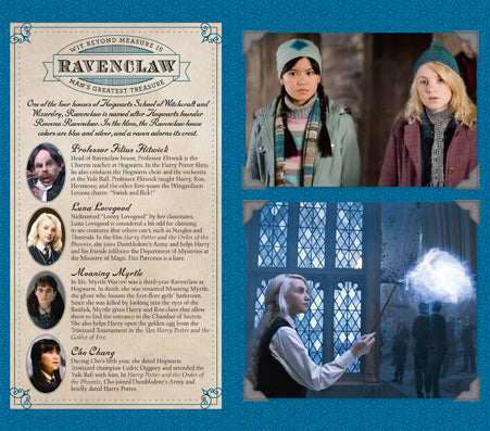 Inside view of the Harry Potter Ravenclaw hardcover pocket journal with lined pages and Ravenclaw crest design.