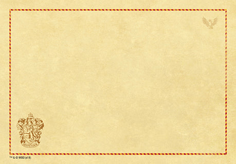 Gryffindor desktop stationery set with pen from Harry Potter by Insight Editions, featuring themed notepads and writing tools.