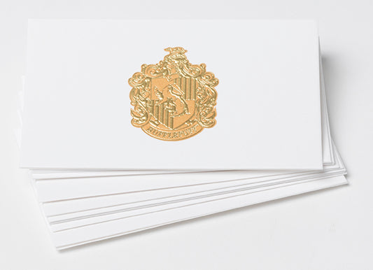 Set of 10 Harry Potter Hufflepuff foil gift enclosure cards by Insight Editions, featuring magical themed stationery for special occasions.