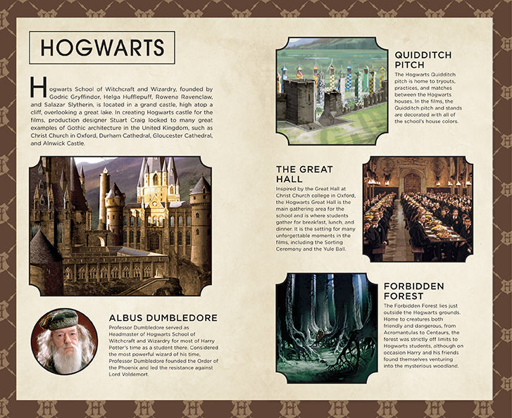 Harry Potter Hogwarts hardcover ruled journal with embossed cover and gold accents, designed by Insight Editions.