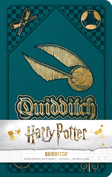 Hardcover Quidditch journal from Harry Potter series by Insight Editions with magical cover design.