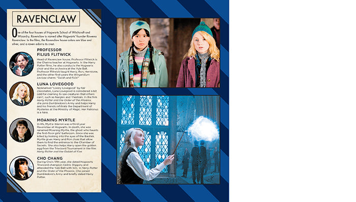 Interior of Harry Potter Ravenclaw hardcover pocket journal by Insight Editions, featuring lined pages and Ravenclaw emblem design.