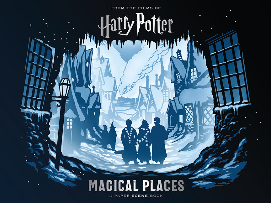 Hardcover of Harry Potter: Magical Places by Insight Editions, featuring a detailed cover illustration of iconic locations from the wizarding world.