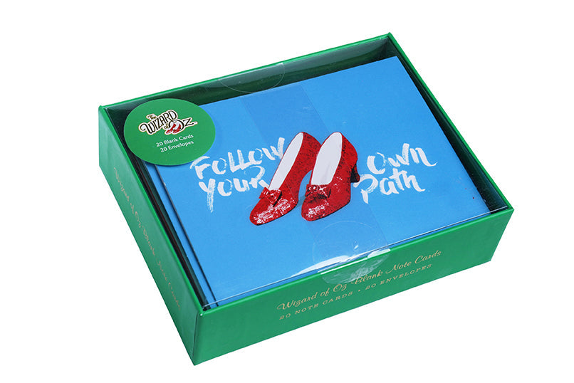 Hardcover boxed note cards featuring The Wizard of Oz cover art by Insight Editions, colorful illustration on the front.