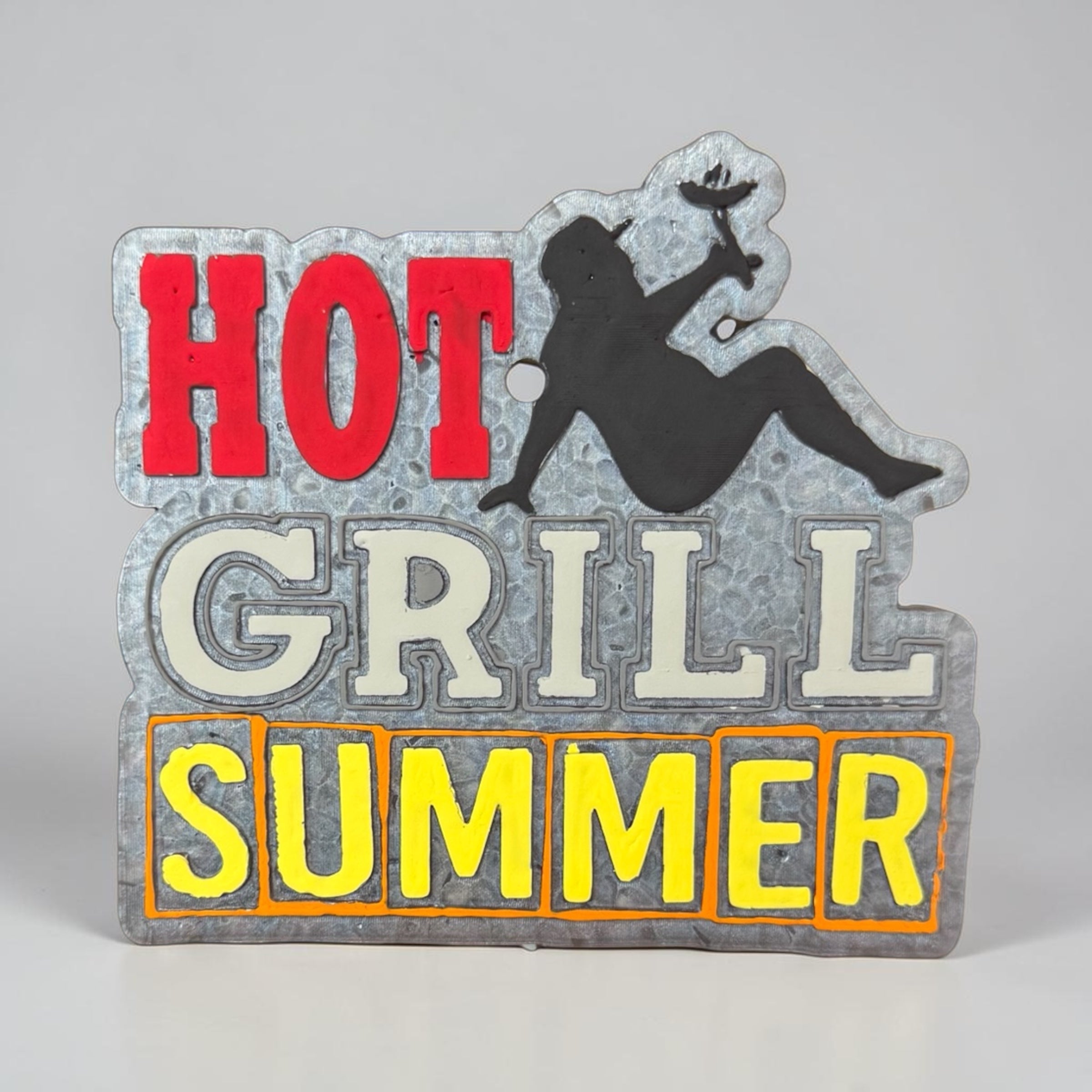 Bug & Bean Freshies Hot Grill Summer Freshie air freshener with a vibrant summer-themed design in the image.