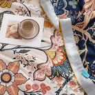 CozyNest Decor boho floral muslin blanket for adults, 80x90 inches, soft 6-layer cotton, summer cooling bed coverlet on sofa or bed
