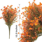 CozyNest Decor artificial fall flowers in vibrant red, no-fade faux autumn plants for indoor outdoor fall wedding or holiday decoration