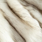 CozyNest Decor luxury ivory white faux fur throw blanket, 60x80 inches, super soft, fluffy, reversible plush velvet for bed or couch.