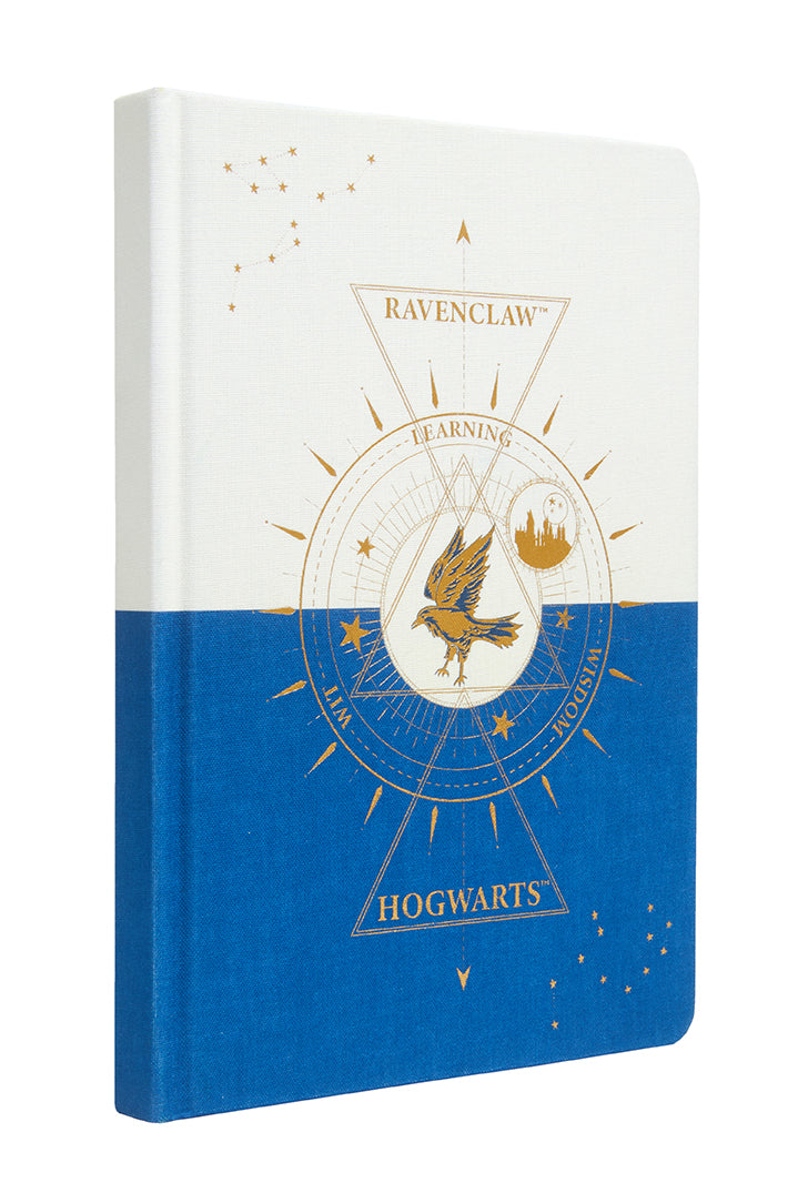 Hardcover Harry Potter Ravenclaw Constellation journal with ruled pages, featuring a celestial Ravenclaw design on the cover by Insight Editions.