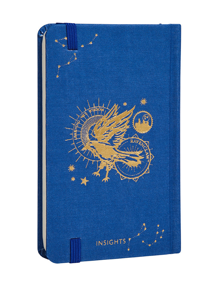 Harry Potter Ravenclaw constellation hardcover ruled pocket journal with detailed interior pages and Ravenclaw-themed design.