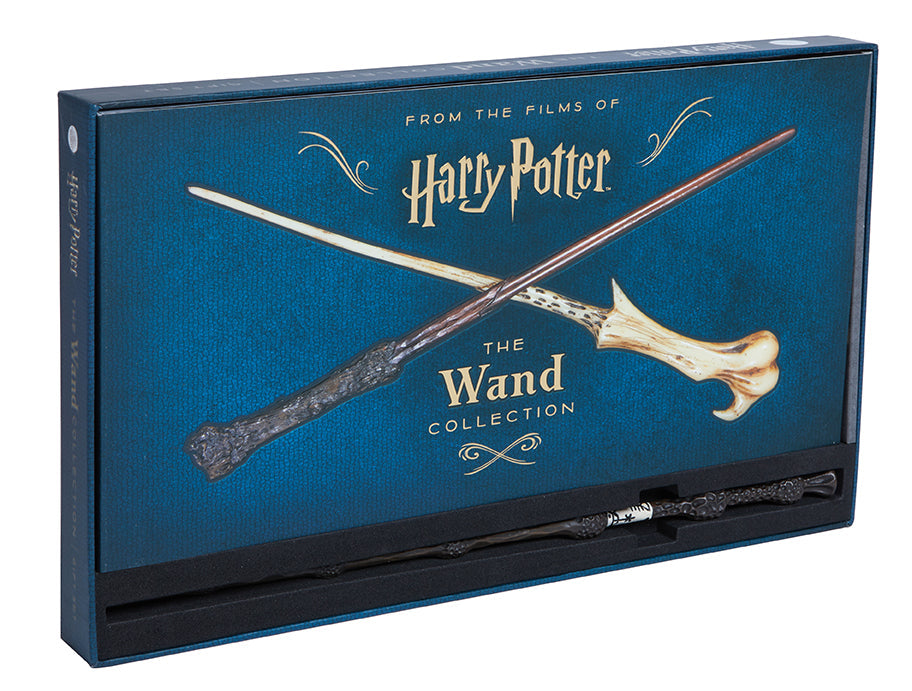 Harry Potter wand collection gift set kit by Insight Editions, featuring multiple wizard wands in a decorative display box.