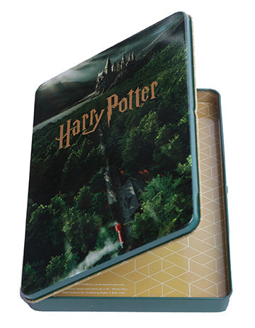 Harry Potter Hogwarts concept art postcard tin set by Insight Editions, featuring detailed illustrations from the wizarding school.