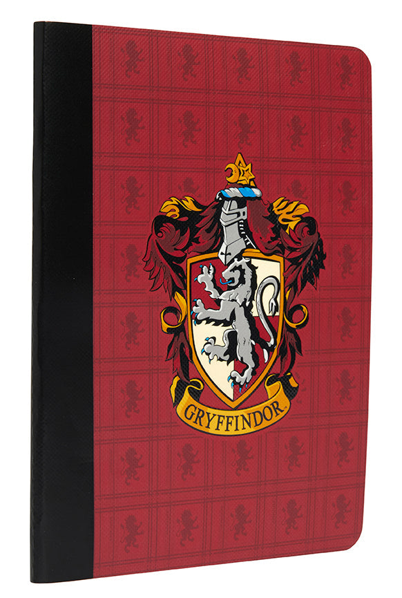 Softcover Harry Potter Gryffindor notebook with matching page clip set, featuring iconic crest and vibrant Hogwarts-themed design.
