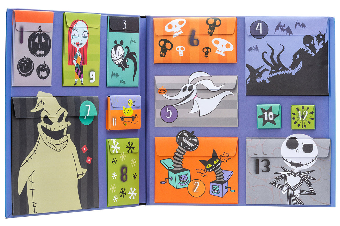 Interior page of Disney Tim Burton's The Nightmare Before Christmas hardcover book by Insight Editions, featuring artwork and story.