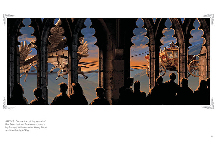 Inside view of the Insight Editions Harry Potter puzzle and book set kit, featuring illustrated pages and collectible items.