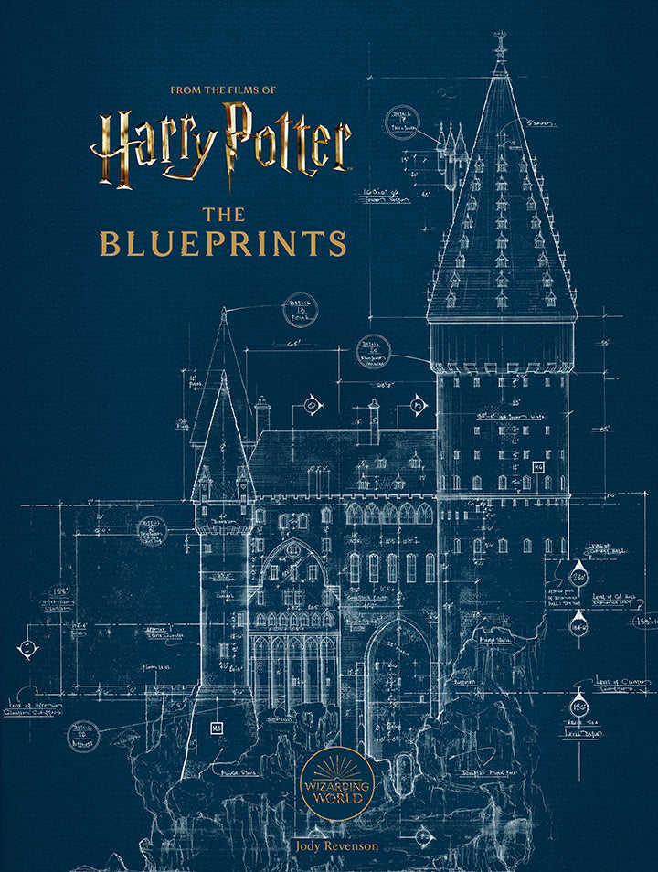 Hardcover of Harry Potter: The Blueprints by Insight Editions, featuring detailed cover art and magical design elements.