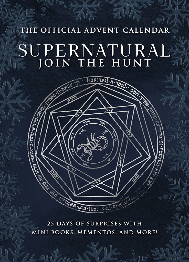 Hardcover Supernatural: The Official Advent Calendar by Insight Editions, featuring themed artwork on the cover.