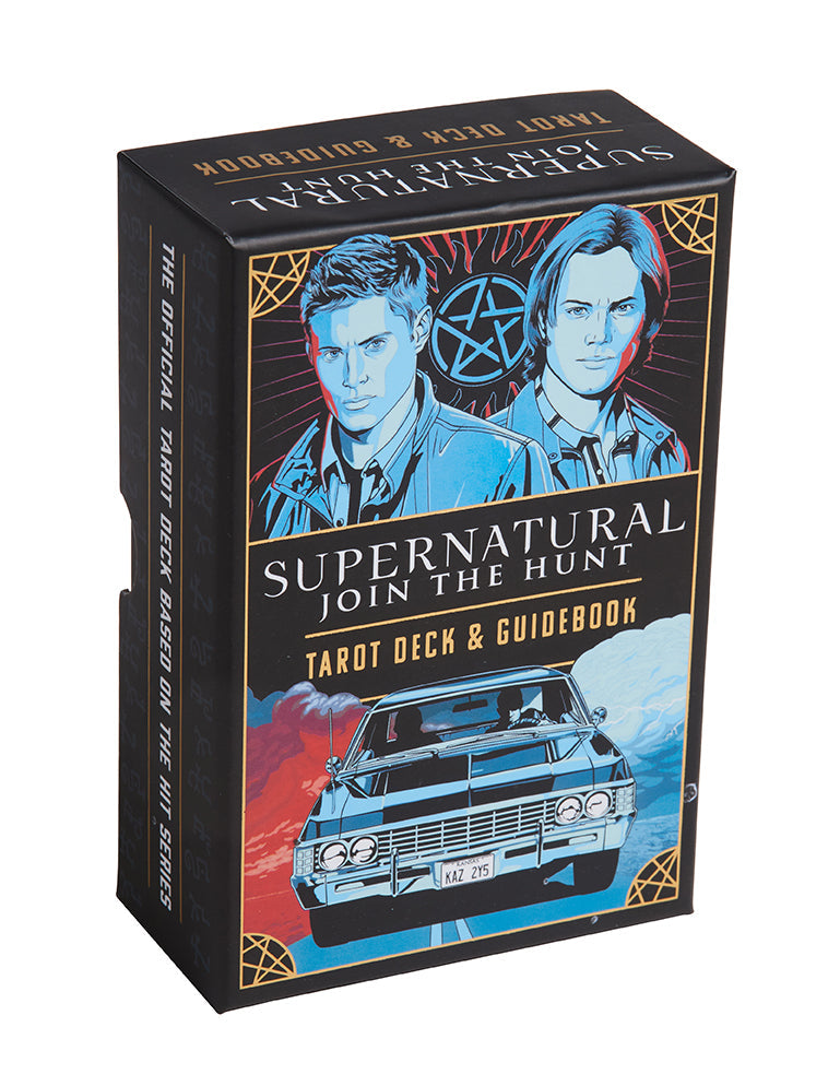 Insight Editions supernatural candle and tarot card deck bundle, featuring mystical candles and tarot cards for spiritual practice.