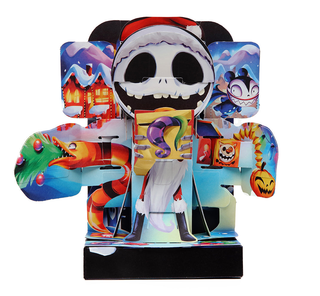 Hardcover Tim Burton's The Nightmare Before Christmas Flip Pop featuring Jack Skellington, with detailed interior artwork by Insight Editions.