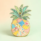 Pineapple Patchwork Freshie by Bug & Bean Freshies featuring colorful patchwork fabric and pineapple design.