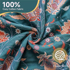 CozyNest Decor boho large cotton throw blanket with tassels, lightweight rustic quilt draped over a sofa for home decor.