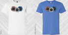 American flag and sunflower graphic tee by Anchored Grace Boutique, showing a vibrant patriotic design on a casual t-shirt