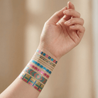 Temporary tattoo bracelet pack by The Bullish Store featuring 8 stylish bracelet-themed tattoos on a single sheet.