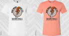 Black graphic tee from Anchored Grace Boutique with "Dead Inside But It’s Basketball Season" printed design.