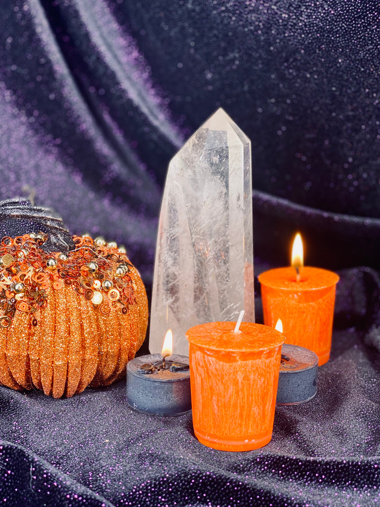 Pumpkin Spice: Enchanted Crystal Votive Candle