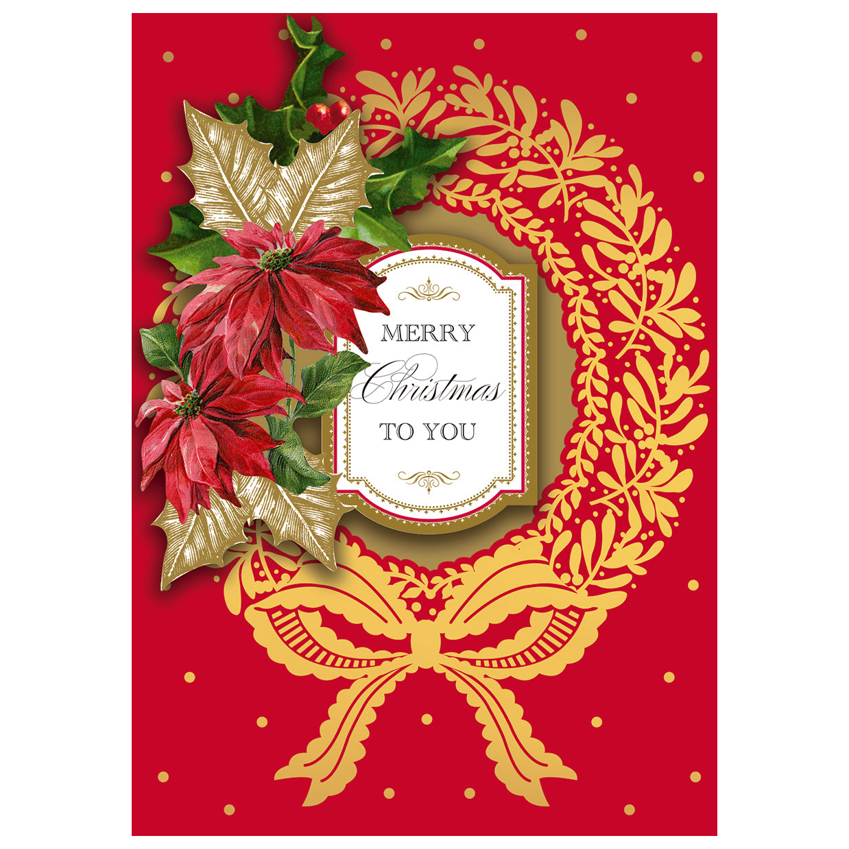 Gold wreath boxed greeting cards by Anna Griffin Inc., set of 10, featuring elegant gold wreath designs on high-quality cardstock.