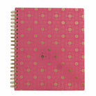 Pink blank spiral notebook by Anna Griffin Inc. with white pages and a durable coil binding, perfect for journaling or note-taking.