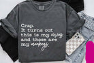 Colorful "This is My Circus" graphic tee by Anchored Grace Boutique featuring bold circus-themed design and casual fit.