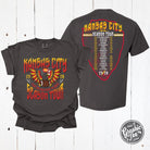 Unisex Kansas City Season Tour concert graphic short sleeve tee by The Graphic Tee, featuring Kansas City tour design.