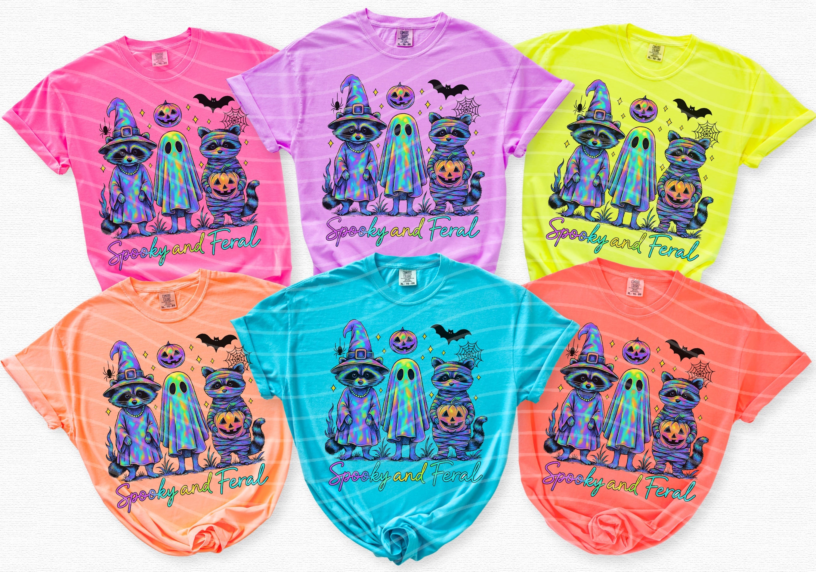 Spooky and Feral Graphic Tee by Anchored Grace Boutique featuring a dark, edgy design with spooky and feral-themed artwork.