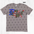 America Land That I Love graphic tee by Anchored Grace Boutique, featuring patriotic design on a casual cotton shirt.