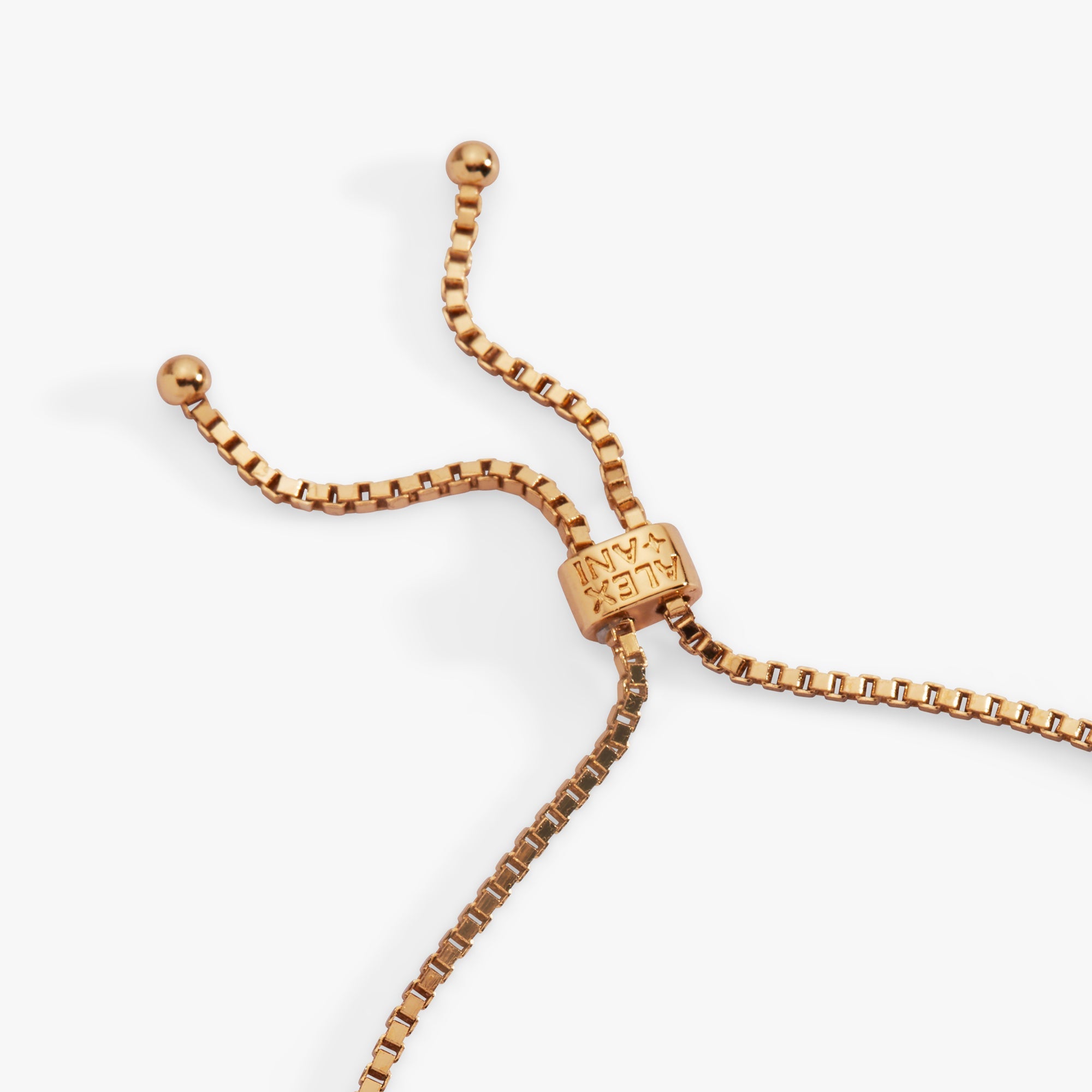 Gold Lucky Symbol Bolo Bracelet by ALEX AND ANI featuring adjustable cord and a lucky charm pendant.