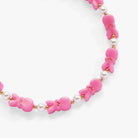Gold PEEPS® Bunny beaded bangle bracelet by ALEX AND ANI featuring colorful bead accents and a playful Easter-inspired design.