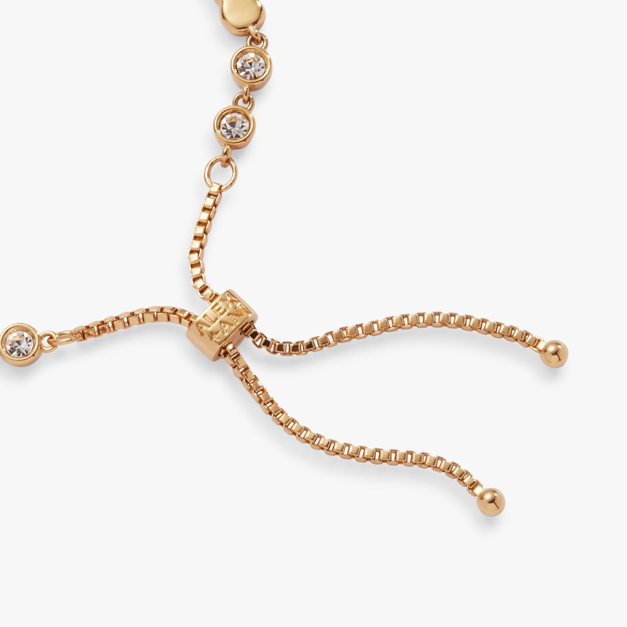 Gold PEEPS® Bunny Bolo Bracelet by ALEX AND ANI featuring a bunny charm and adjustable cord for a playful, stylish look.