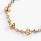 Gold PEEPS® Chick Bolo Bracelet by ALEX AND ANI featuring a playful chick charm on a sleek bracelet design.