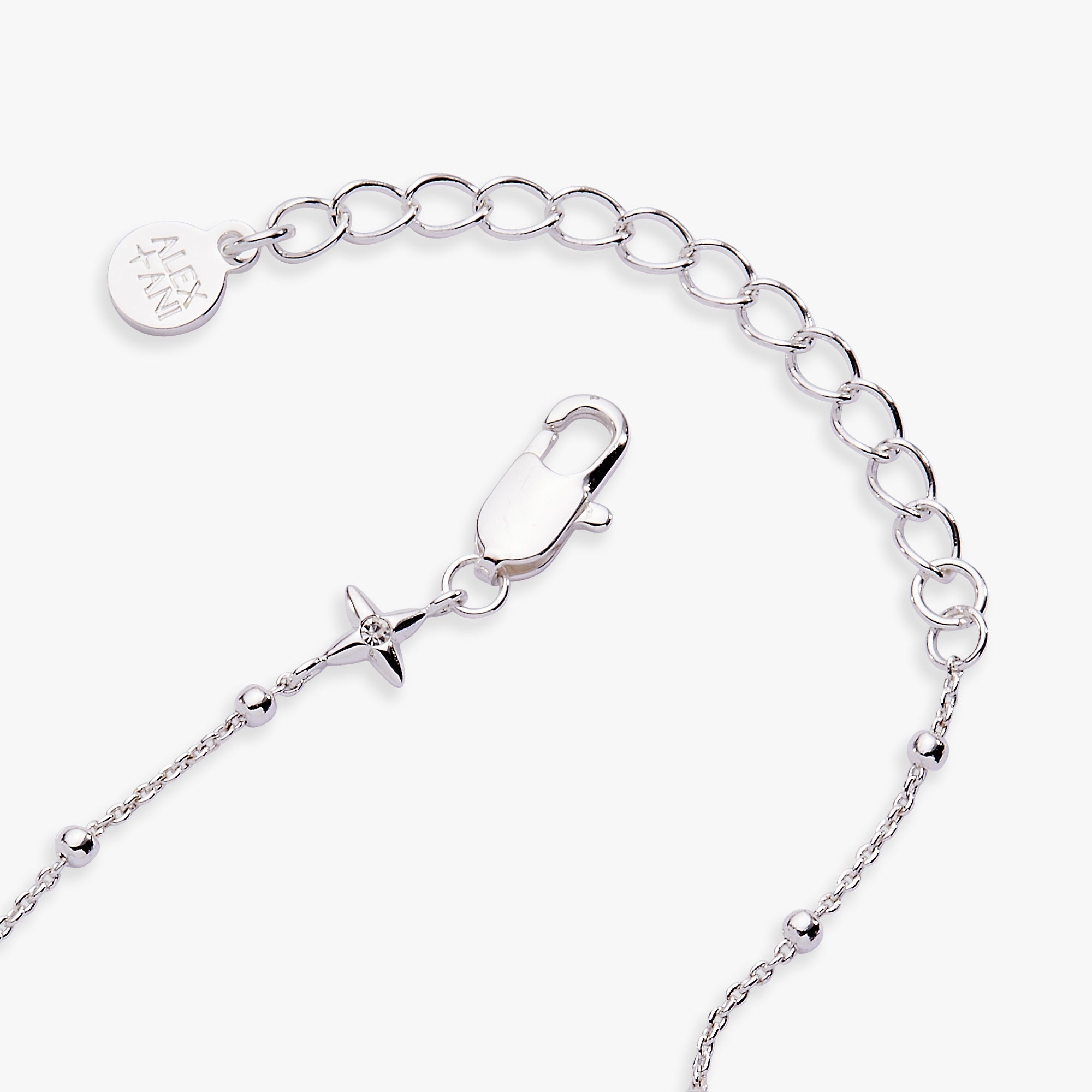 Silver Evil Eye Inline Bracelet by ALEX AND ANI featuring a sleek design with a prominent evil eye charm.