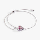 ALEX AND ANI Harry Potter Love Potion crystal pull chain bracelet with silver finish and magical charm design.