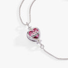 ALEX AND ANI Harry Potter Love Potion crystal pull chain bracelet with silver finish and mystical charm details.