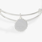 Silver Harry Potter Ravenclaw House Charm Bangle bracelet by ALEX AND ANI featuring a detailed Ravenclaw emblem.